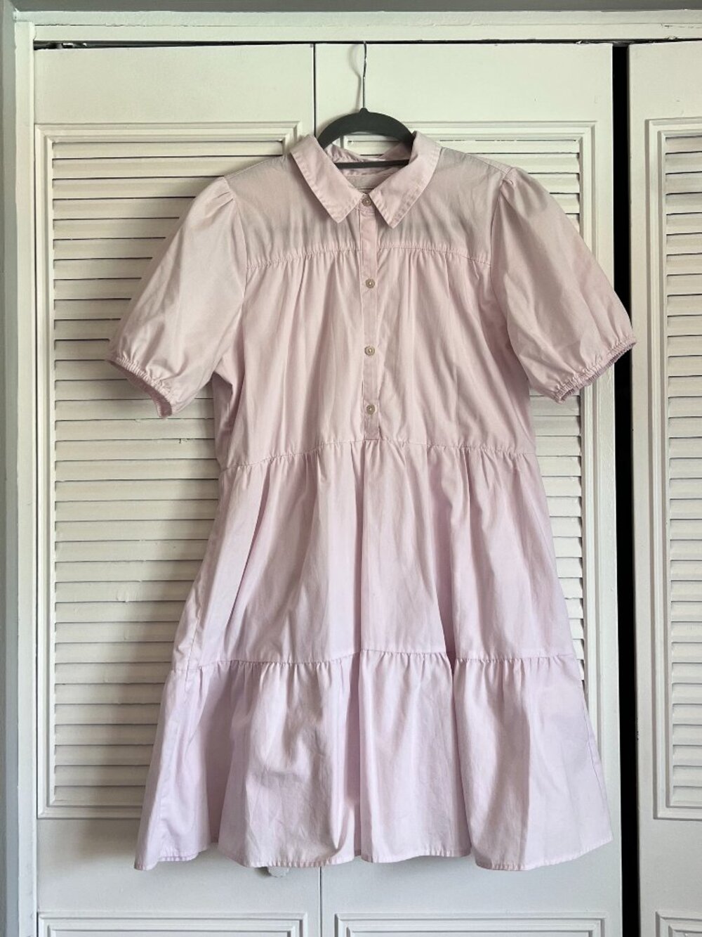 Abercrombie & Fitch Pink Collared Babydoll Dres